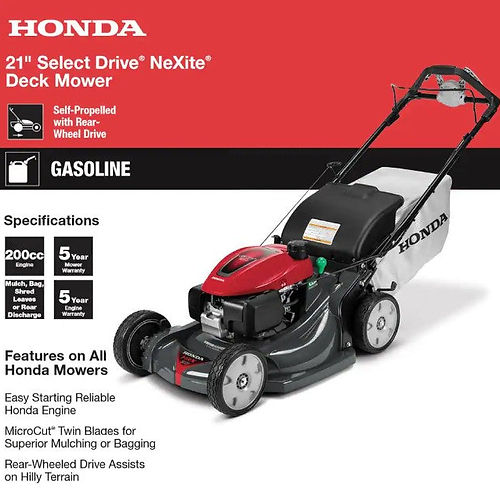 Honda 21 in. Nexite Variable Speed 4-in-1 GAS Walk Behind Self Propelled Mower