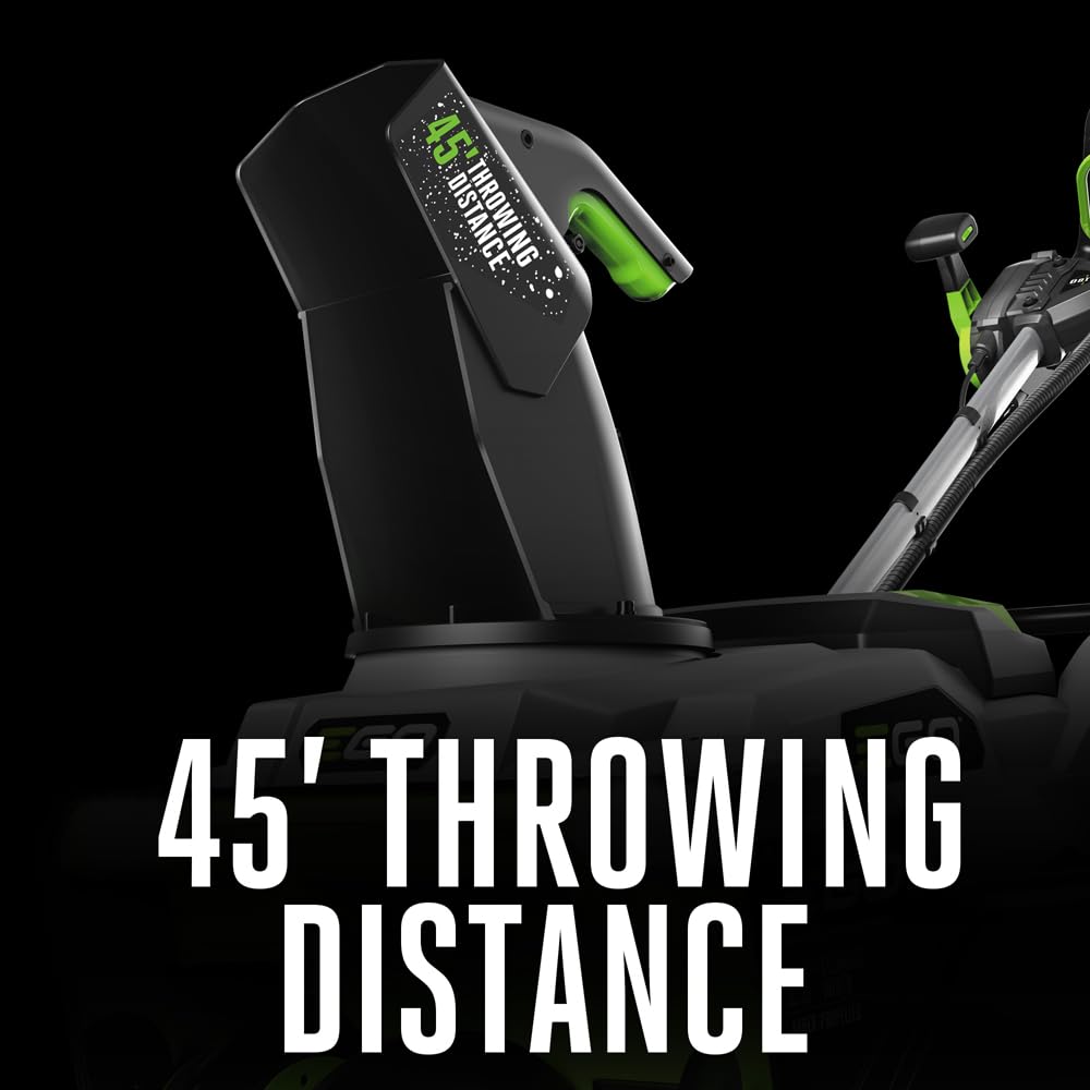 EGO Power+ SNT2125AP 56-Volt 21-Inch Single Stage Auger Propelled Snow Blower, (2) 7.5Ah Batteries and Dual Port Charger Included