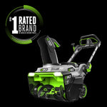 EGO Power+ SNT2125AP 56-Volt 21-Inch Single Stage Auger Propelled Snow Blower, (2) 7.5Ah Batteries and Dual Port Charger Included