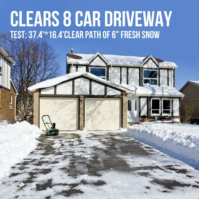 Lithelli Cordless Brushless Snow Blower 20 Inch 4.0 Ah Batteries Charger 40V