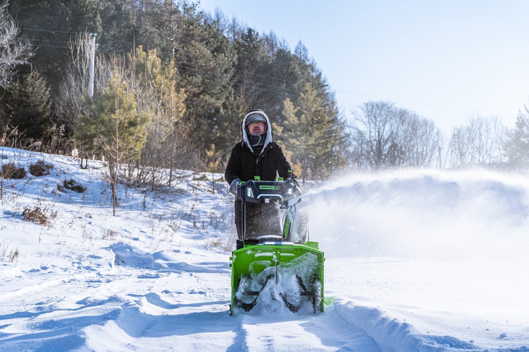 80V Two-Stage Snow Blower + Snow Shovel Combo Kit w/ (2) 5.0 Ah Batteries & Dual-Port Rapid Charger
